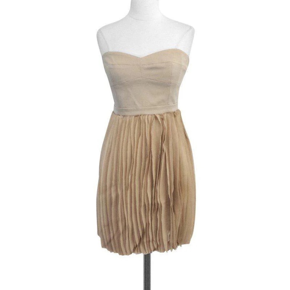 BCBGMaxAzria Pumice Angel Strapless Bustier Short Dress - Picture 2 of 7